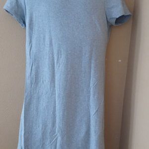 Old Navy Short-Sleeve Crewneck Tee Dress (Grey)